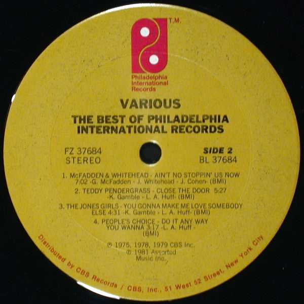 Various - The Best Of Philadelphia International Records (LP, Comp)