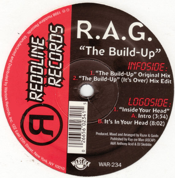 R.A.G.* - The Build Up / Inside Your Head (12"")