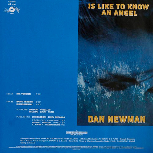 Dan Newman - Is Like To Know An Angel (12"")