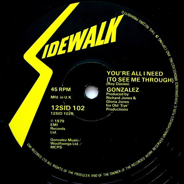 Gonzalez - Haven't Stopped Dancing Yet (12"")