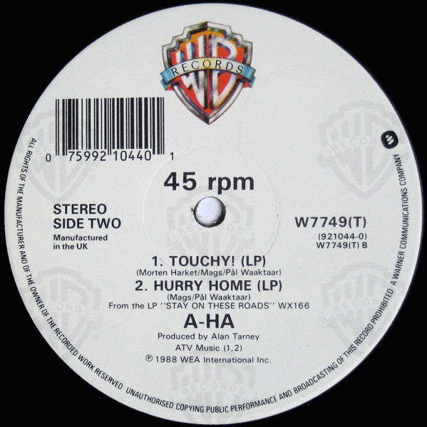 a-ha - Touchy! (Go-Go Mix) (12"", Single)