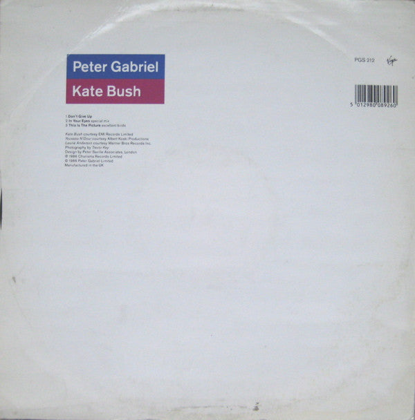 Peter Gabriel, Kate Bush - Don't Give Up (12"", Single)