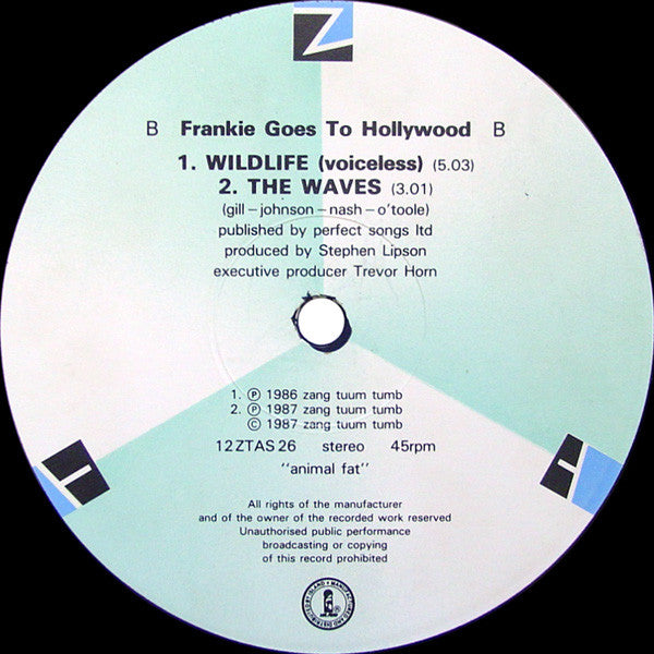 Frankie Goes To Hollywood - Watching The Wildlife (Hotter)(12", Sin...