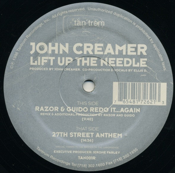 John Creamer - Lift Up The Needle (12"")