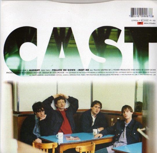 Cast - Alright (7"", Single, Ltd, Num, Blu)