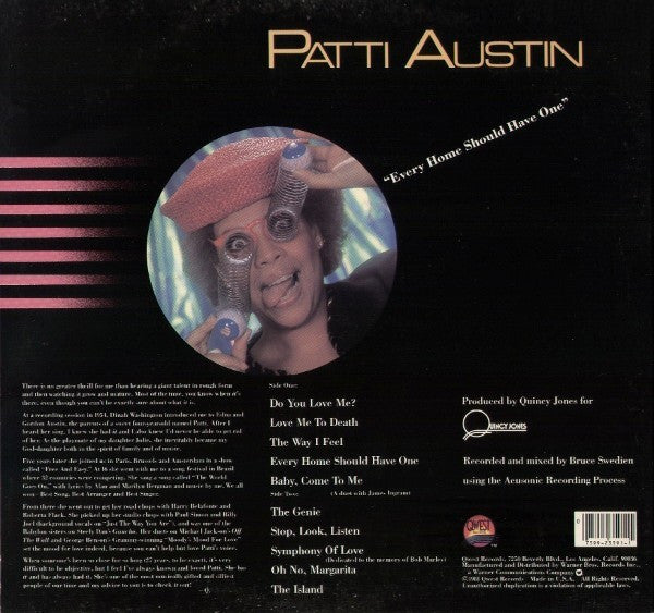 Patti Austin - Every Home Should Have One (LP, Album, All)