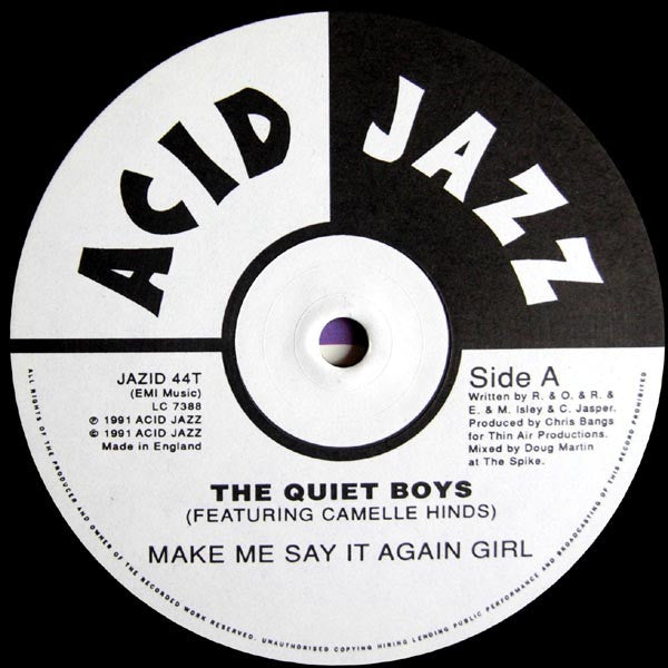 The Quiet Boys - Make Me Say It Again Girl (12"")