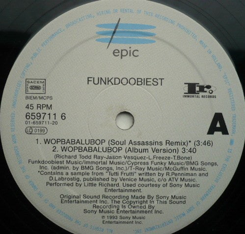 Funkdoobiest - Wopbabalubop (12"")