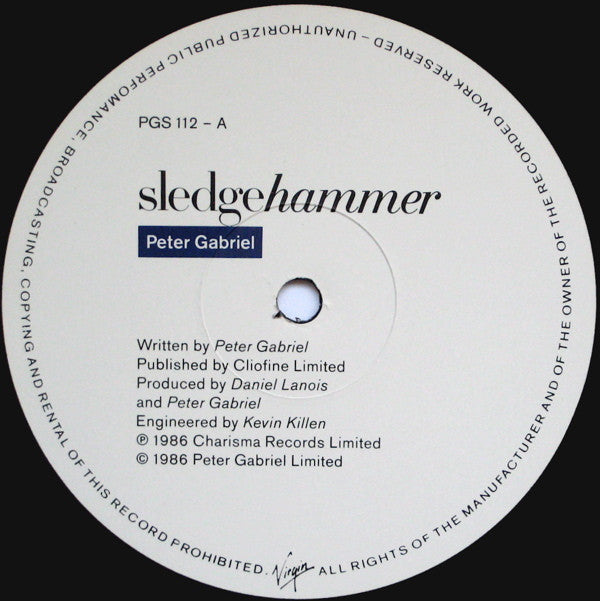 Peter Gabriel - Sledgehammer (12"", Single)