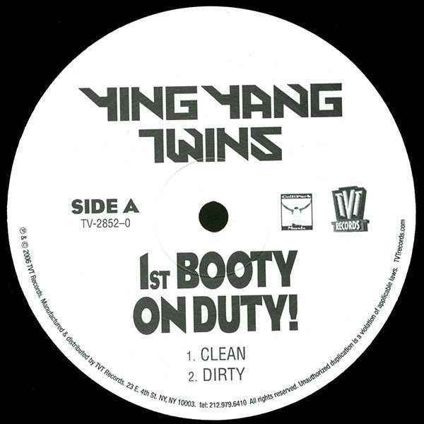 Ying Yang Twins - 1st Booty On Duty! (12"")