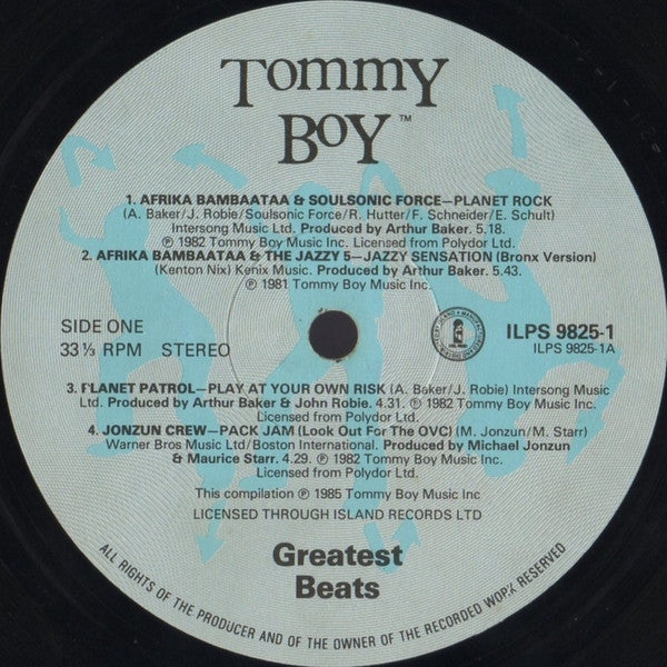 Various - Tommy Boy - Greatest Beats (2xLP, Comp)