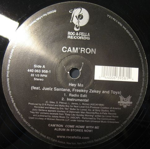Cam'ron - Hey Ma / Boy Boy (12"")