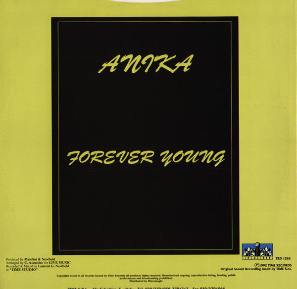 Anika (2) - Forever Young (12"")