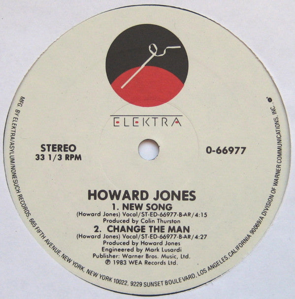 Howard Jones - New Song (12"", EP, All)