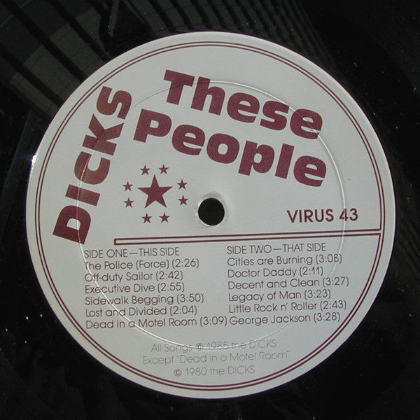 Dicks - These People (LP, Album)