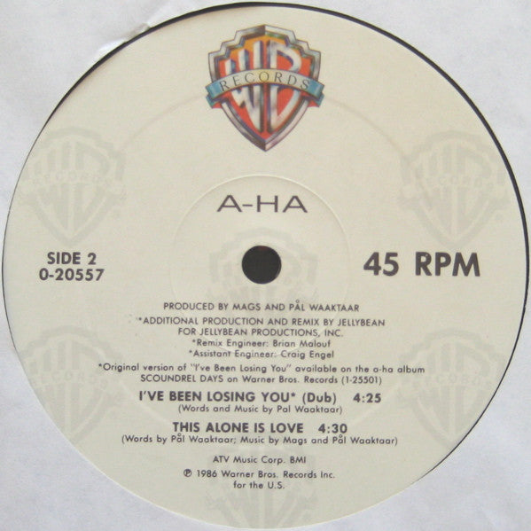 a-ha - I've Been Losing You (12"", Maxi, All)