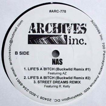 Nas - Fast Life (Remix) / Life's A Bitch (Remix) (12"", Comp)
