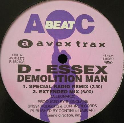 D-Essex* / Edo (2) - Demolition Man / Dance The Nation (12"")