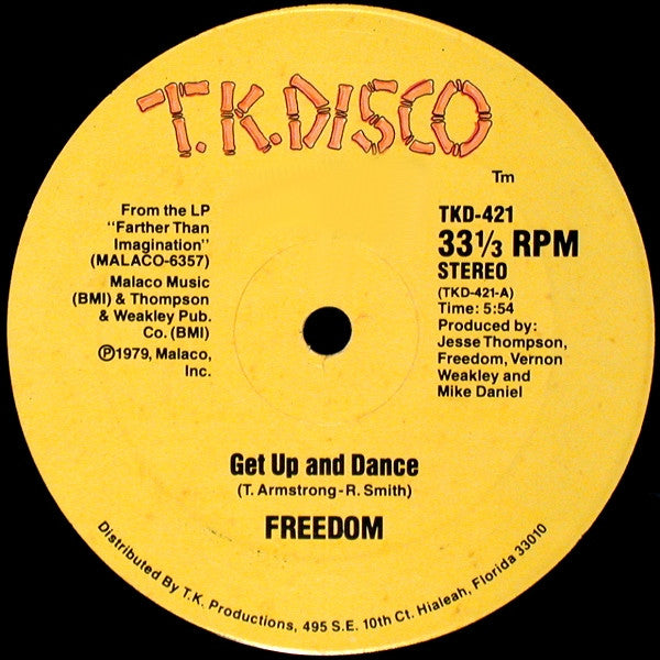 Freedom (2) - Get Up And Dance (12"")