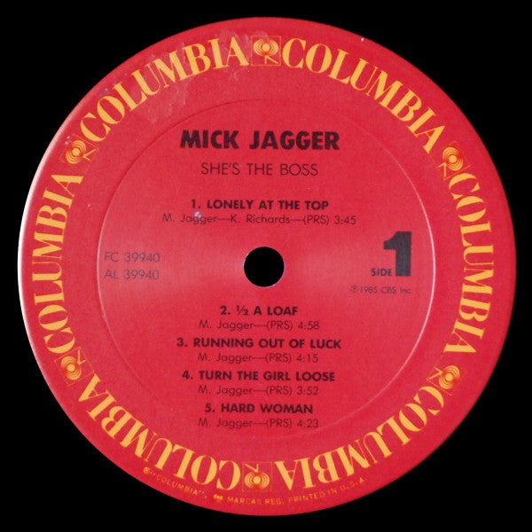 Mick Jagger - She's The Boss (LP, Album, Pit)