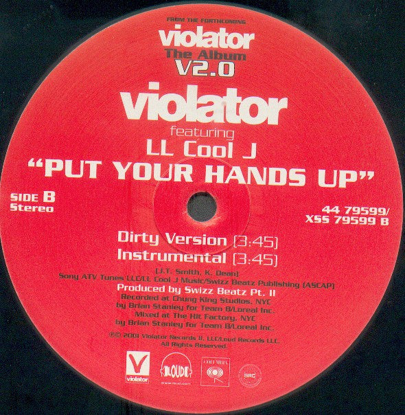 Violator (3) Featuring LL Cool J - Put Your Hands Up (12"")