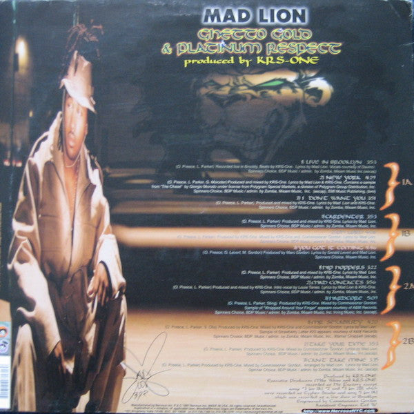 Mad Lion - Ghetto Gold & Platinum Respect (2xLP, Album)