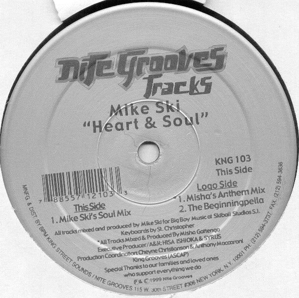 Mike Ski - Heart & Soul (12"")