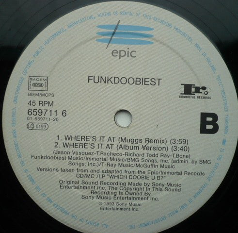 Funkdoobiest - Wopbabalubop (12"")