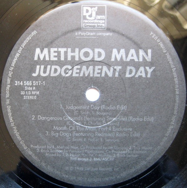 Method Man - Judgement Day (12"", Single)