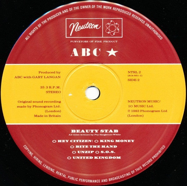 ABC - Beauty Stab (LP, Album)