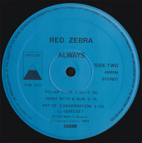 Red Zebra - Always (12"")