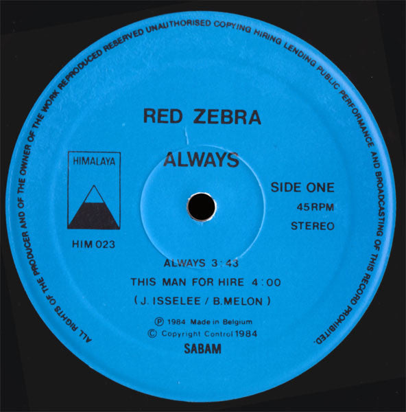 Red Zebra - Always (12"")