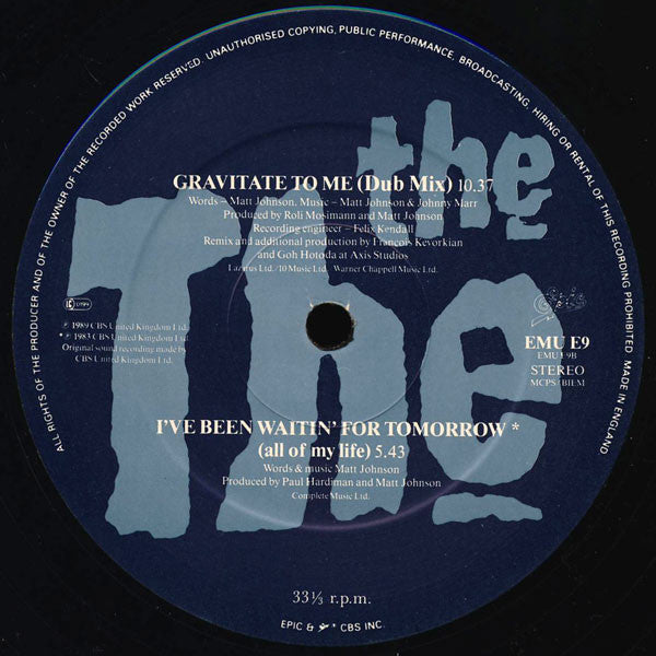 The The - Gravitate To Me (12"", S/Sided, Etch, Ltd, S/Edition)