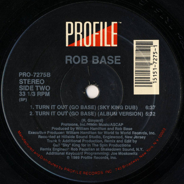 Rob Base - Turn It Out (Go Base) (12"", Single)