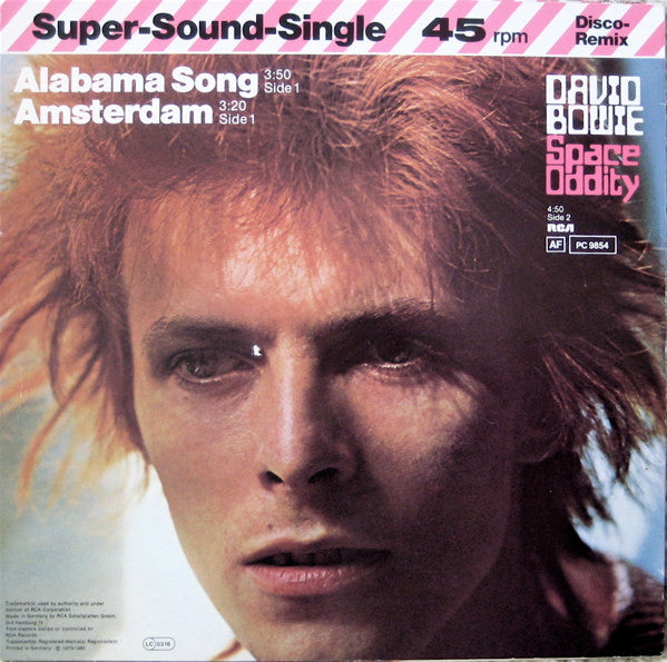 David Bowie - Alabama Song / Amsterdam / Space Oddity(12", Single, RE)