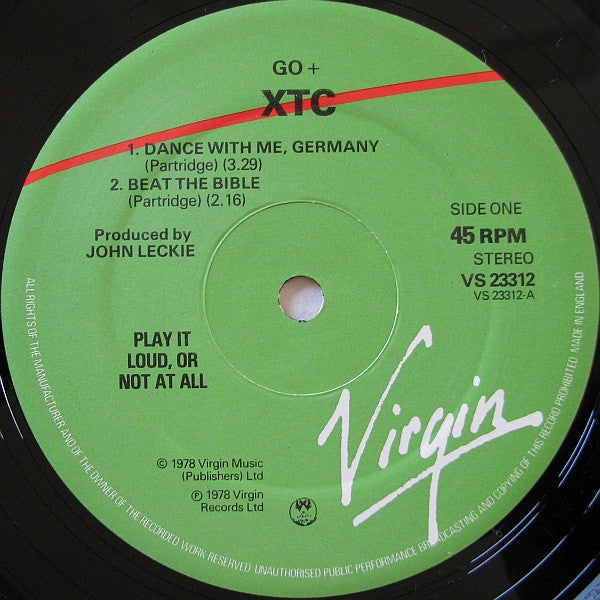 XTC - Go+ (12"", EP)
