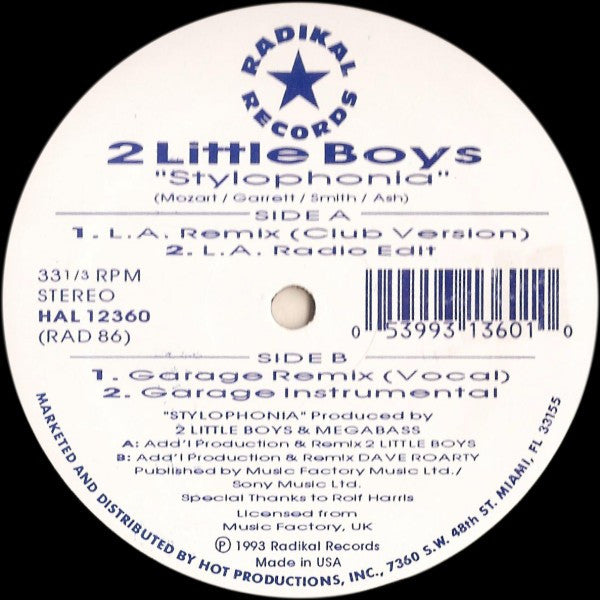 2 Little Boys* - Stylophonia (12"")