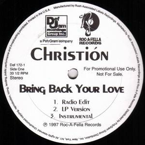 Christión - Bring Back Your Love / Pimp This Love (12"", Promo)