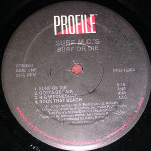 Surf MC's - Surf Or Die (LP, Album)