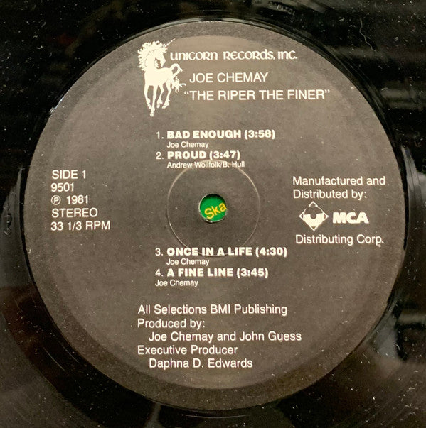 The Joe Chemay Band - The Riper The Finer (LP, Album)