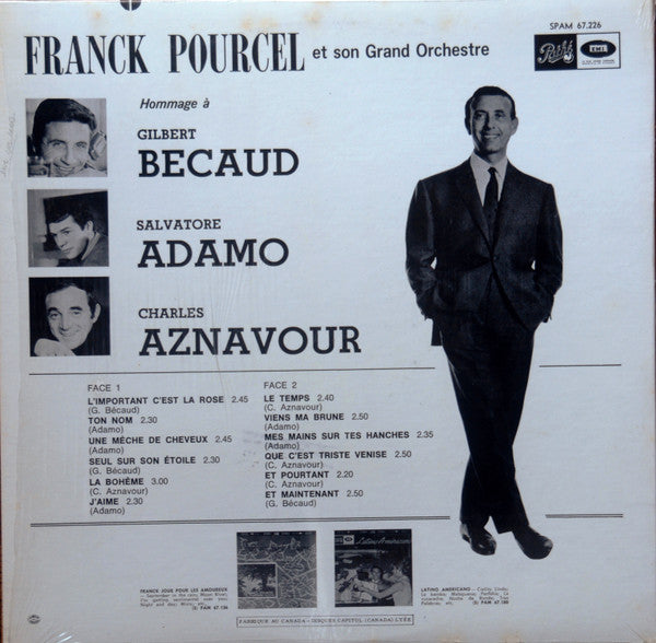 Franck Pourcel Et Son Grand Orchestre - Hommage A: Becaud, Adamo, A...
