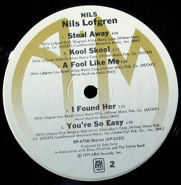 Nils Lofgren - Nils (LP, Album, Ind)