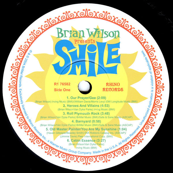 Brian Wilson - Brian Wilson Presents Smile (2xLP, Gat)