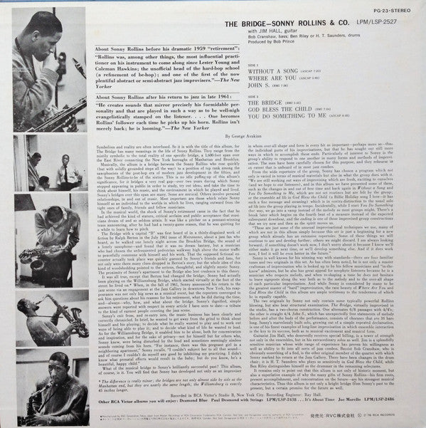 Sonny Rollins = ソニー・ロリンズ* - The Bridge = 橋 (LP, Album, Ltd, RE)