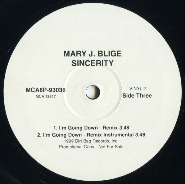 Mary J. Blige - Sincerity (2x12"", Promo)