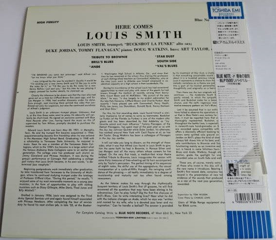 Louis Smith (2) - Here Comes Louis Smith (LP, Album, Mono, Ltd, RE)