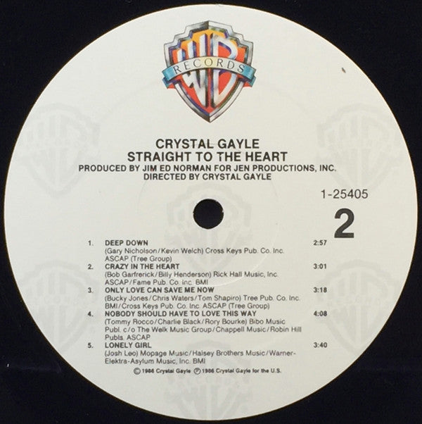 Crystal Gayle - Straight To The Heart (LP)