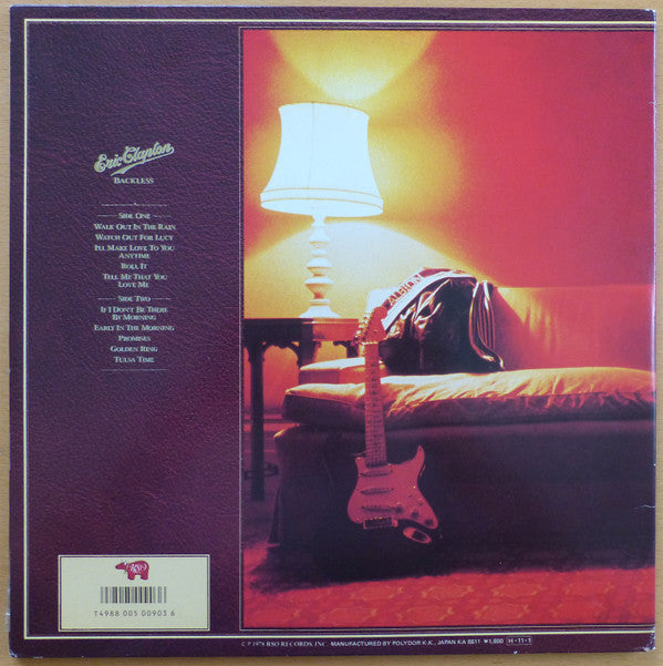 Eric Clapton - Backless (LP, Album, RE, Gat)