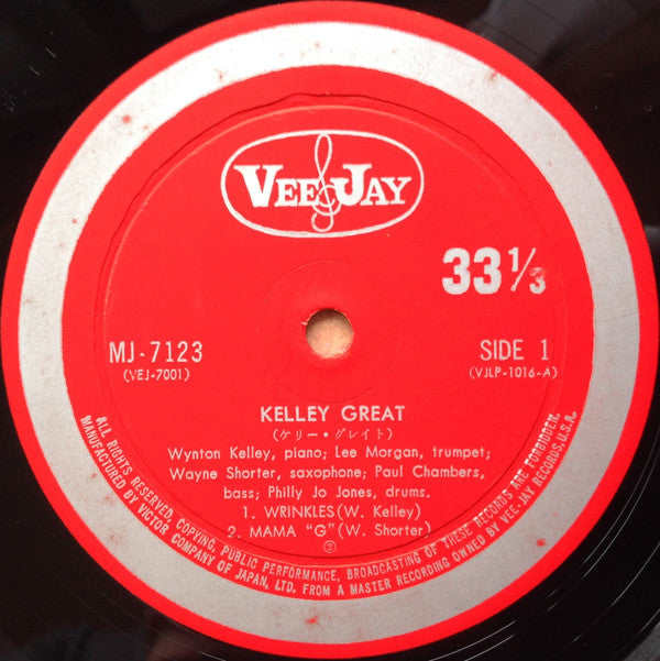 Wynton Kelley* - Kelley Great = ケリー・グレイト (LP, Album, Mono, RE)
