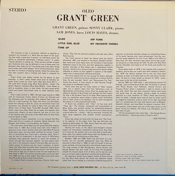 Grant Green - Oleo (LP, Album, Ltd)